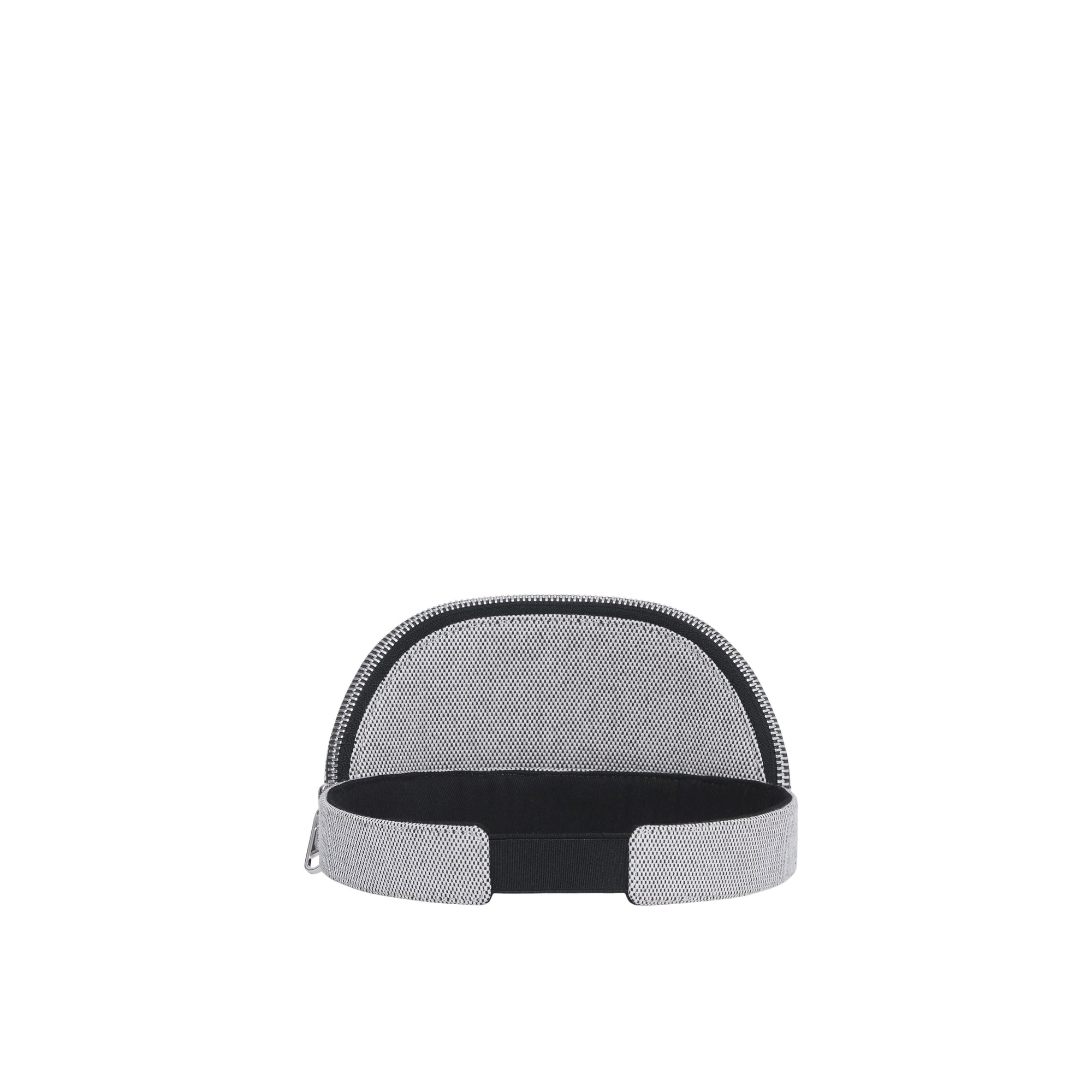 Visière en toile de coton avec poche zippée amovible - Black & White