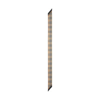Foulard ultrafin en soie avec Vintage check et imprimé floral - Beige