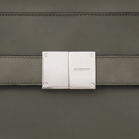 Petit sac banane Olympia en cuir grainé - Poplar Green & Black