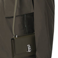 Pochette Robin en cuir grainé - Military Khaki