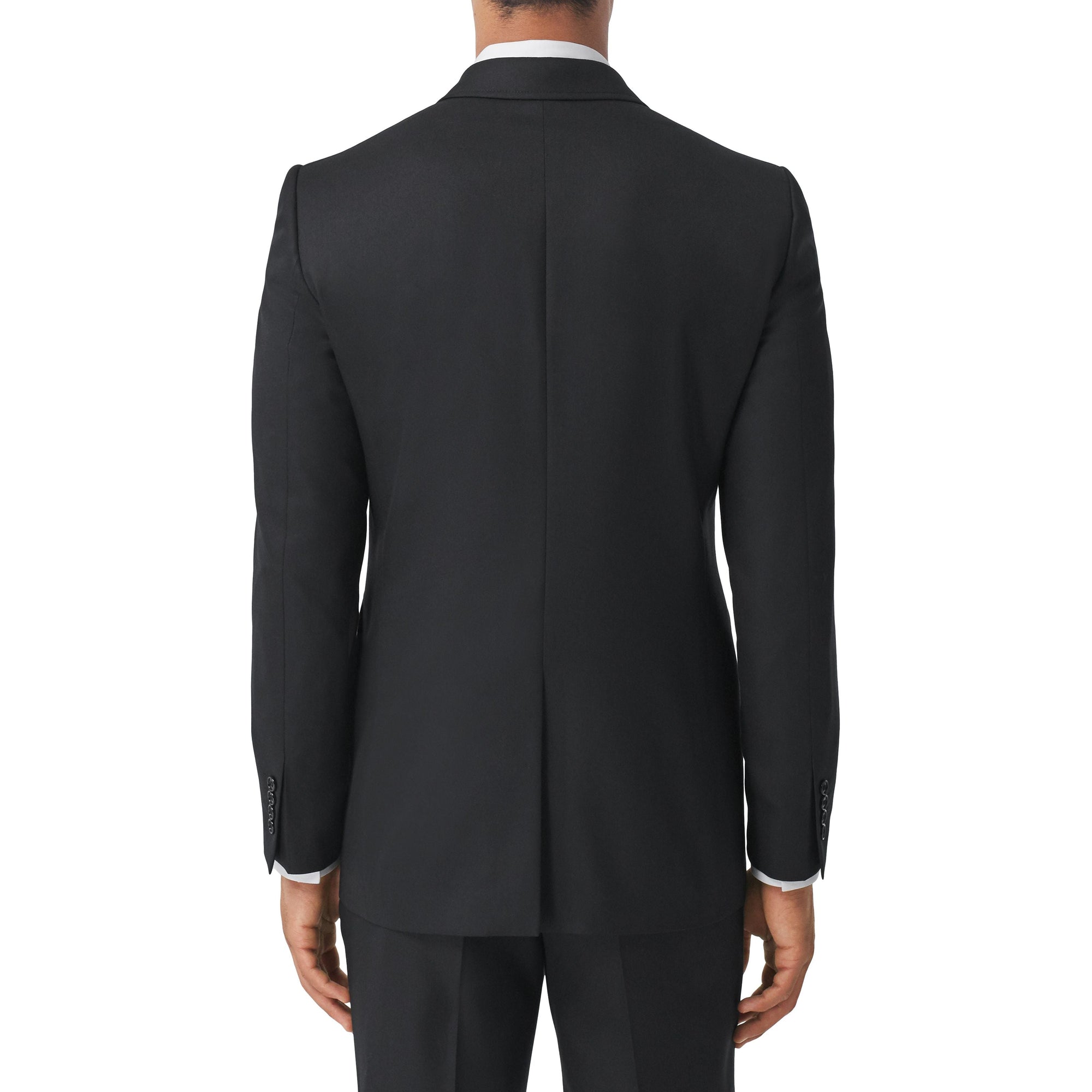 Veste de costume classique en laine et cachemire - Black