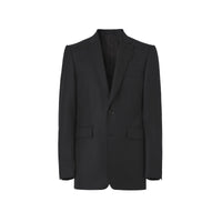 Veste de costume classique en laine et cachemire - Black
