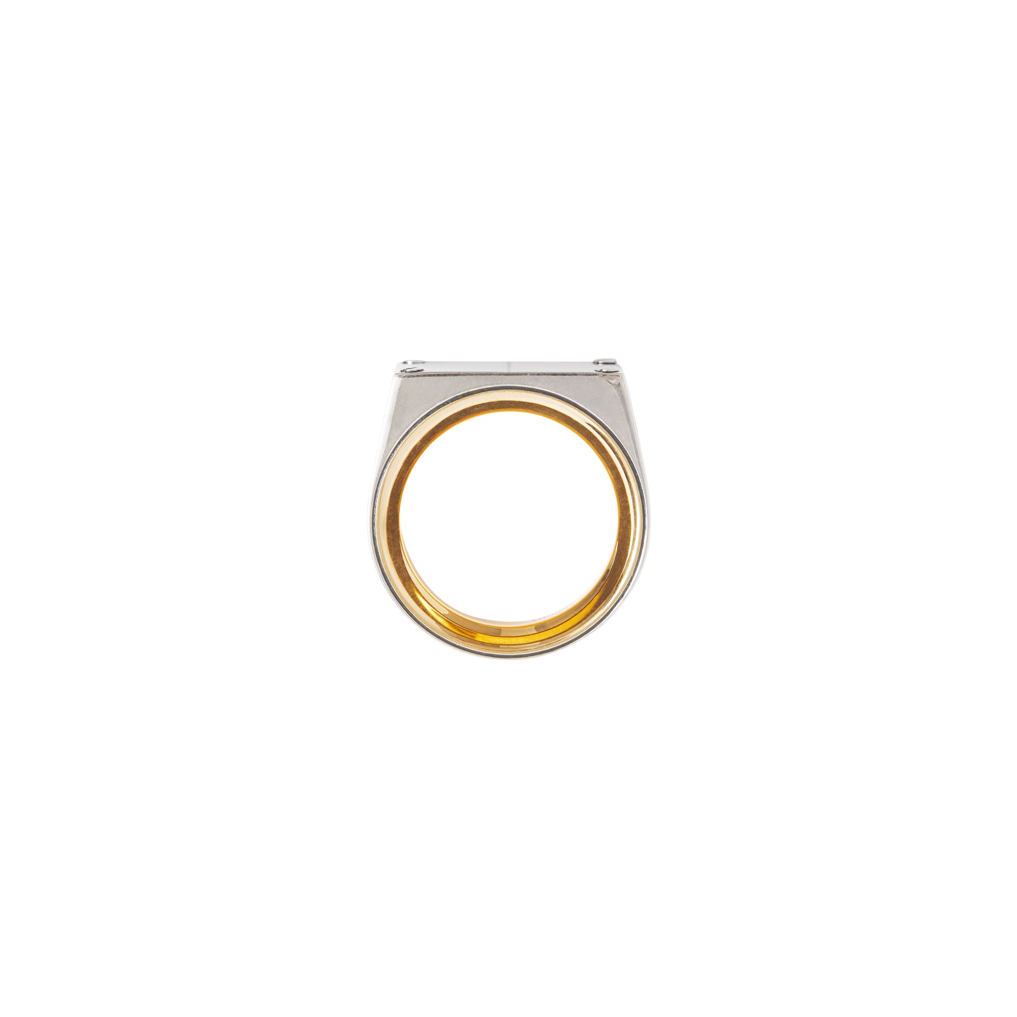 Chevalière plaquée palladium - Palladio & Dark Brass