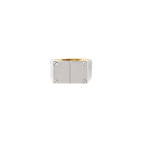 Chevalière plaquée palladium - Palladio & Dark Brass