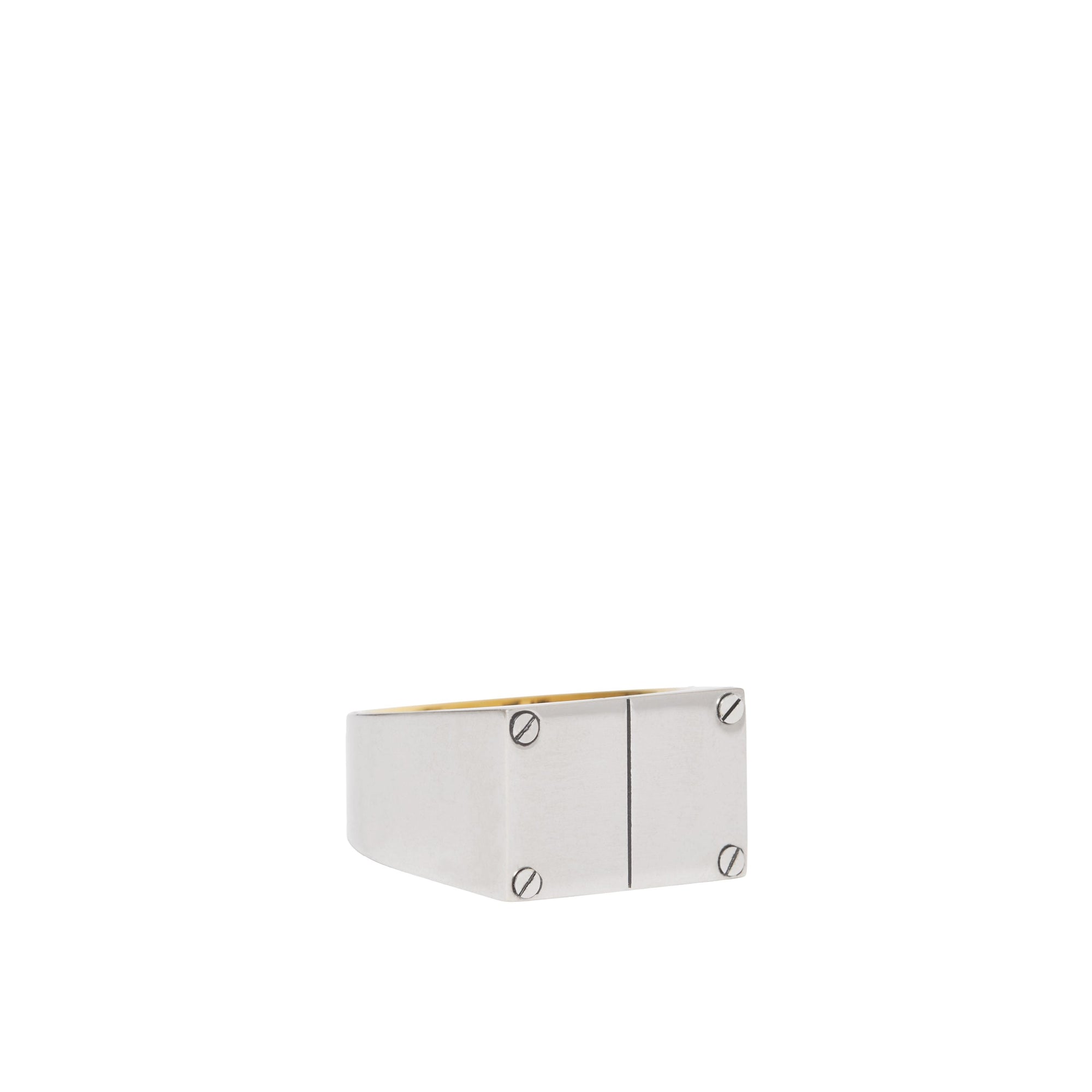 Chevalière plaquée palladium - Palladio & Dark Brass