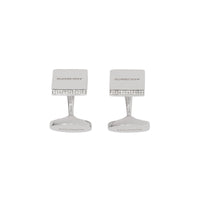 Boutons de manchette plaqués palladium avec cristaux - Palladio & Crystal