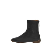 Bottines façon chaussettes en cuir Phoenix - Black & Ebony Brown