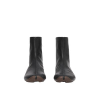 Bottines façon chaussettes en cuir Phoenix - Black & Ebony Brown