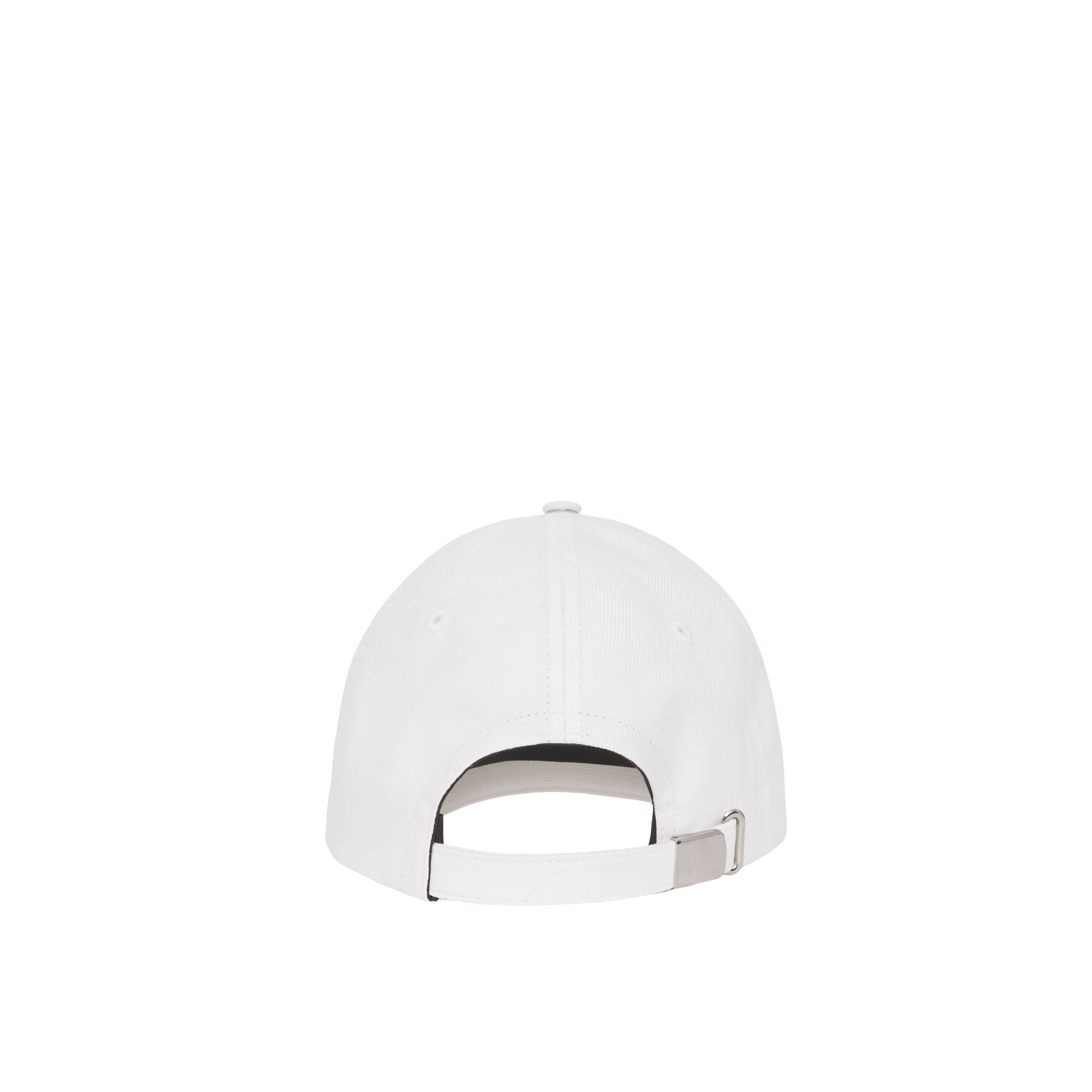 Casquette de baseball en gabardine de coton à motif cœur - White