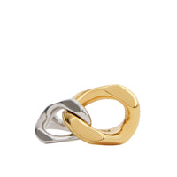 Bague à maillon plaquée or et palladium - Palladio & Light Gold