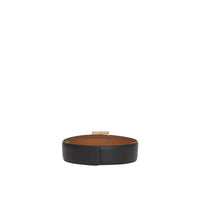 Ceinture réversible en cuir Monogram - Black & Malt Brown