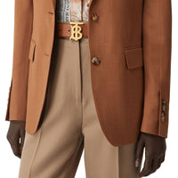 Ceinture en cuir Monogram - Tan