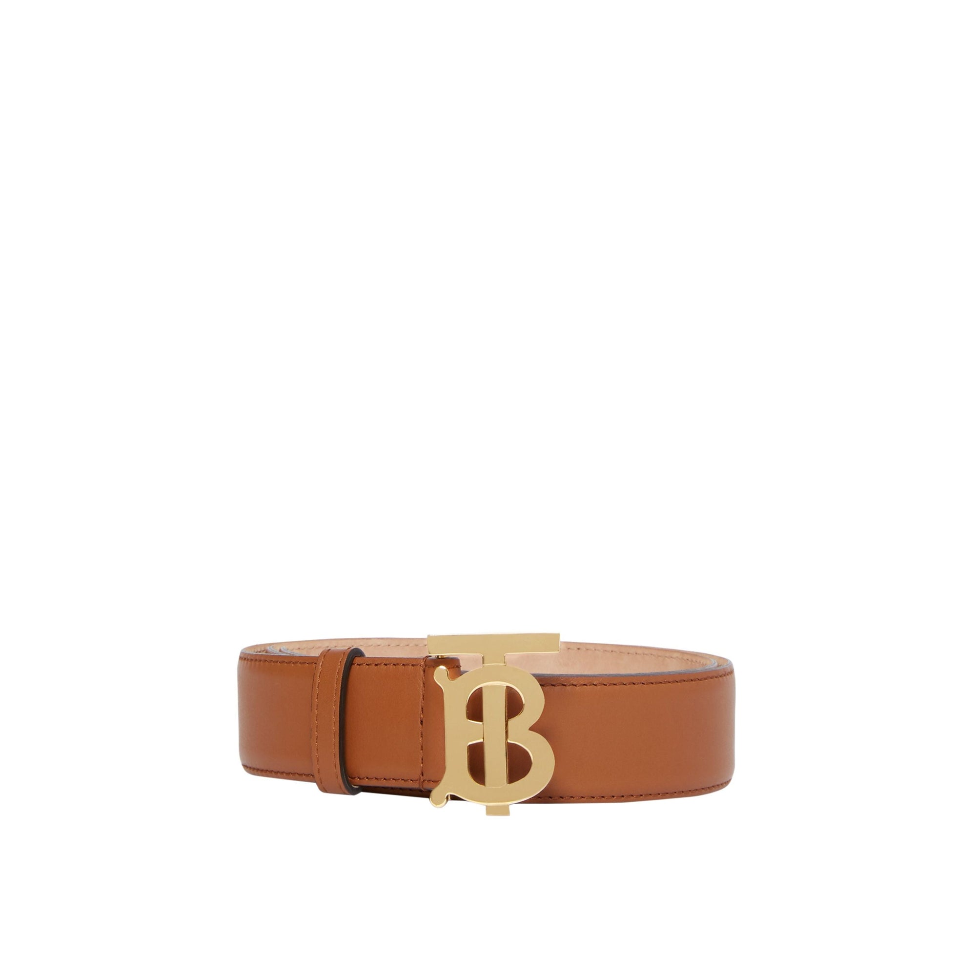 Ceinture en cuir Monogram - Tan