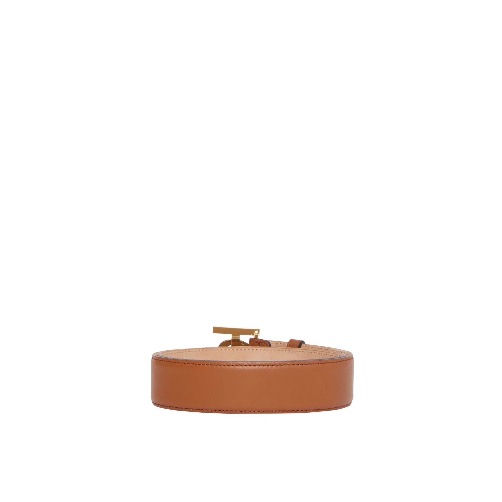 Ceinture en cuir Monogram - Tan