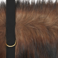 Grand sac Astra en fausse fourrure - Dark Brown