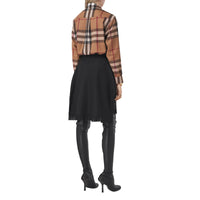 Chemise oversize en laine check - Birch Brown
