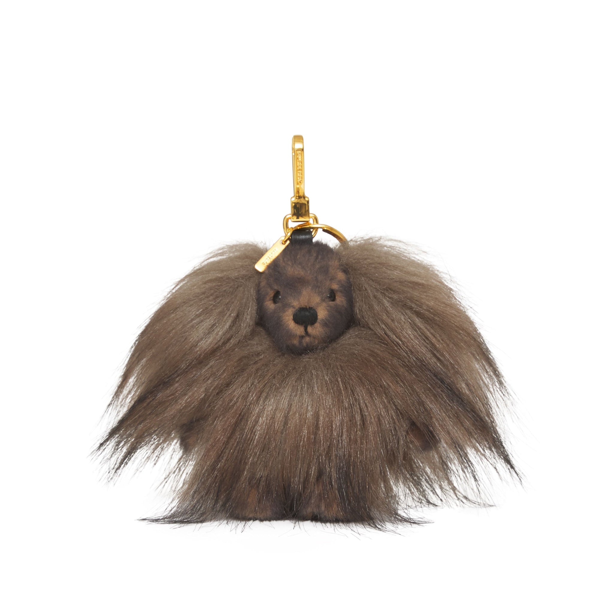 Porte-clés Thomas Bear en fausse fourrure - Black