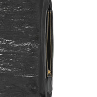 Pochette foulard Olympia en cuir avec franges - Black