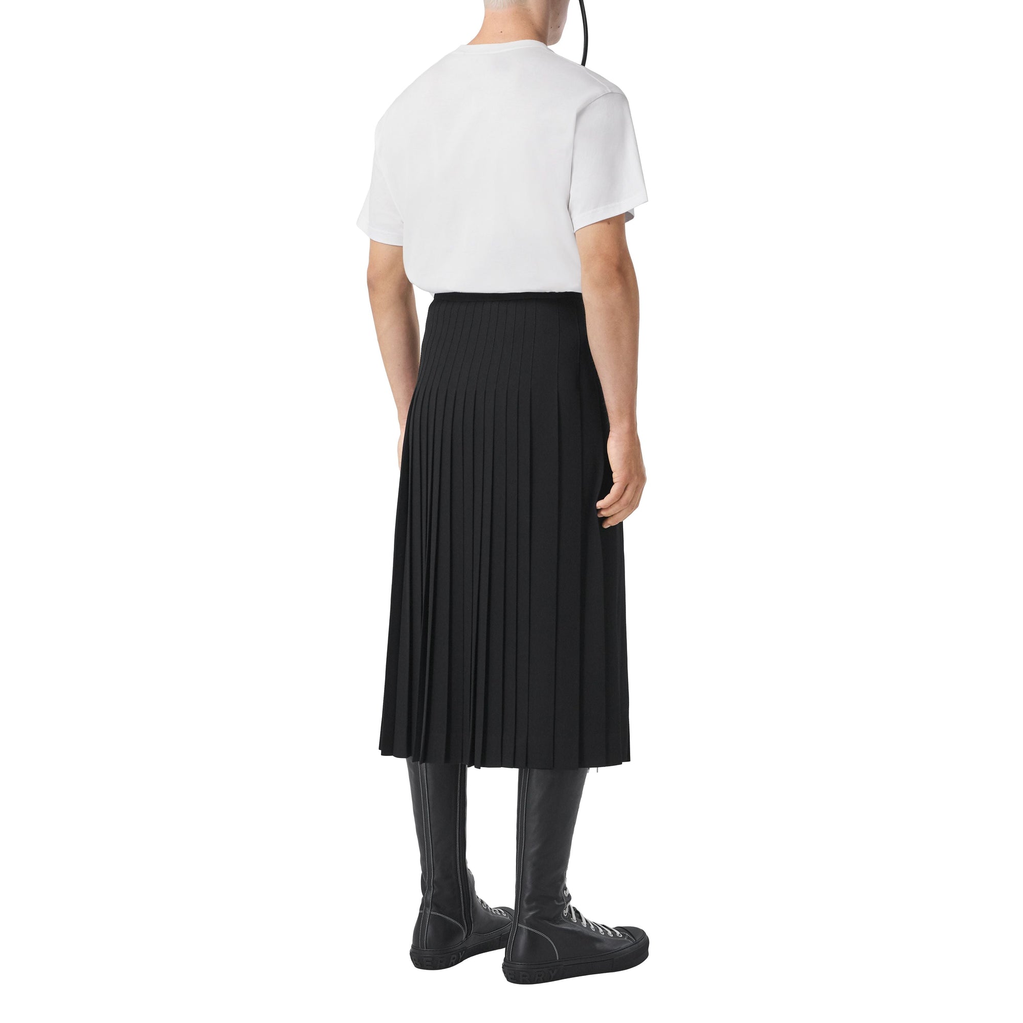 Kilt en laine grain de poudre - Black