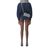 Sac The Barrel en toile écologique Monogram - Cobalt & White