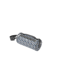 Sac The Barrel en toile écologique Monogram - Cobalt & White