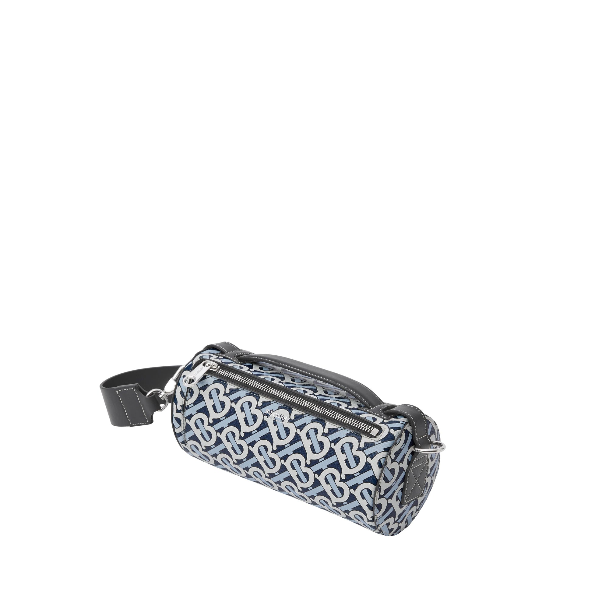 Sac The Barrel en toile écologique Monogram - Cobalt & White
