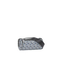Sac The Barrel en toile écologique Monogram - Cobalt & White