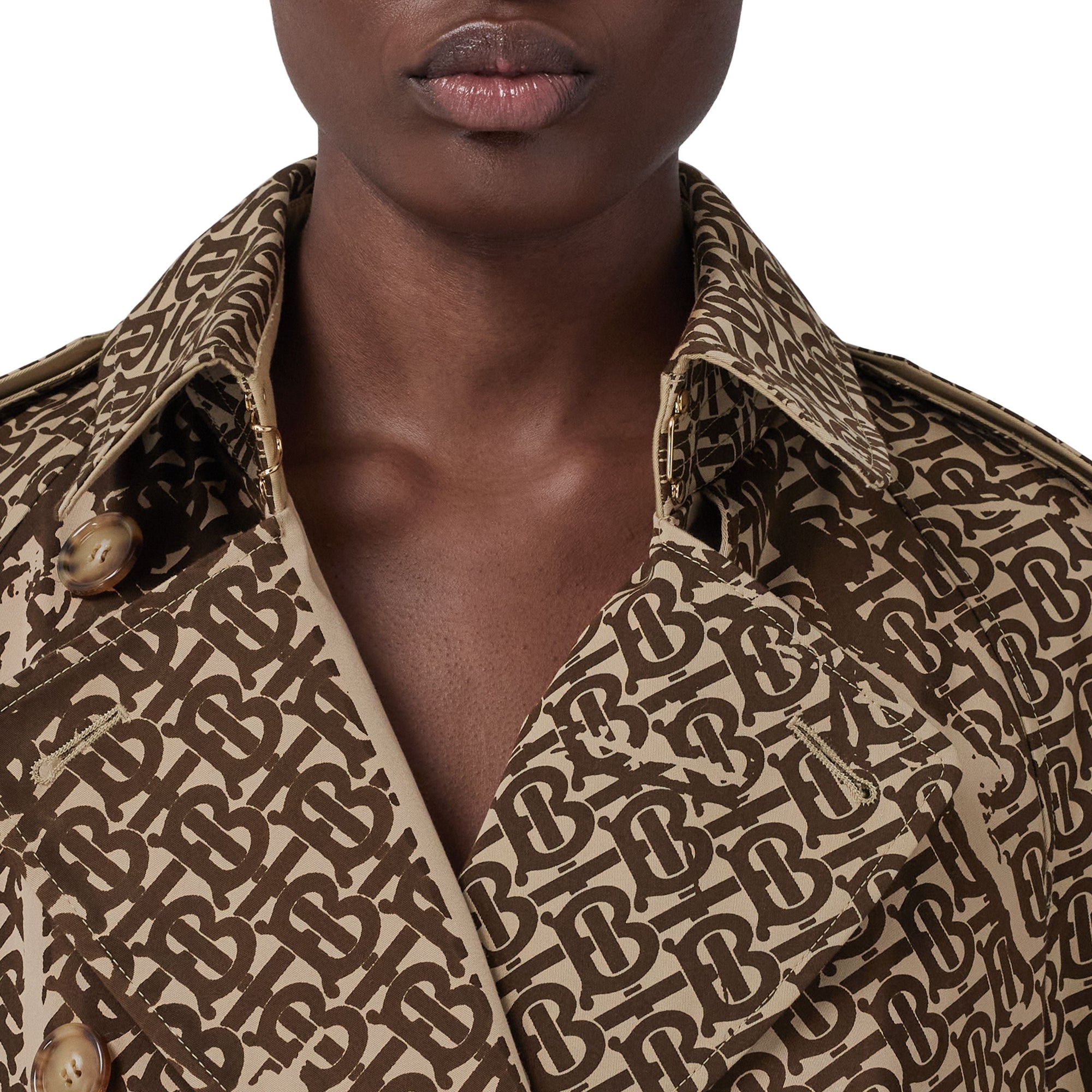 Trench en coton Monogram - Honey