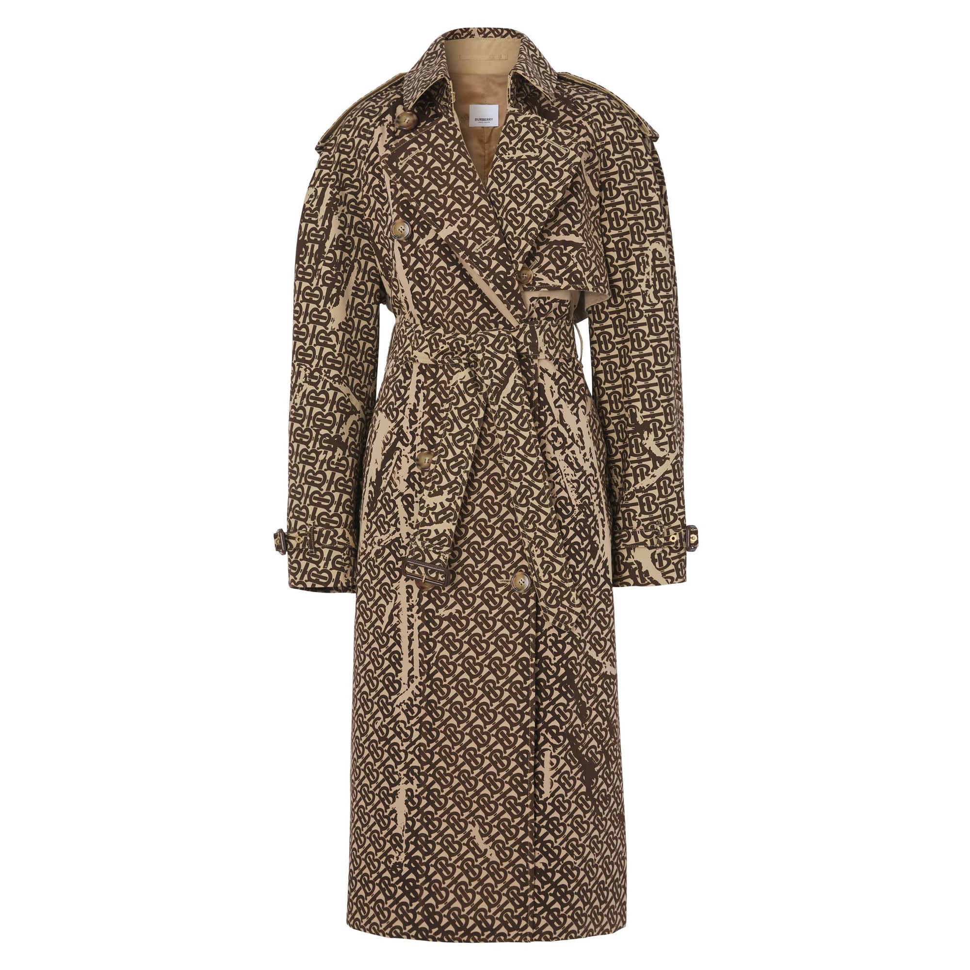Trench en coton Monogram - Honey