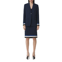Jupe en laine mélangée Monogram - Deep Royal Blue