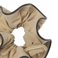 Chouchou en gabardine de coton tropicale avec ceinture - Honey