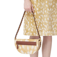 Petit sac Olympia en poil de veau à imprimé daim - Beige