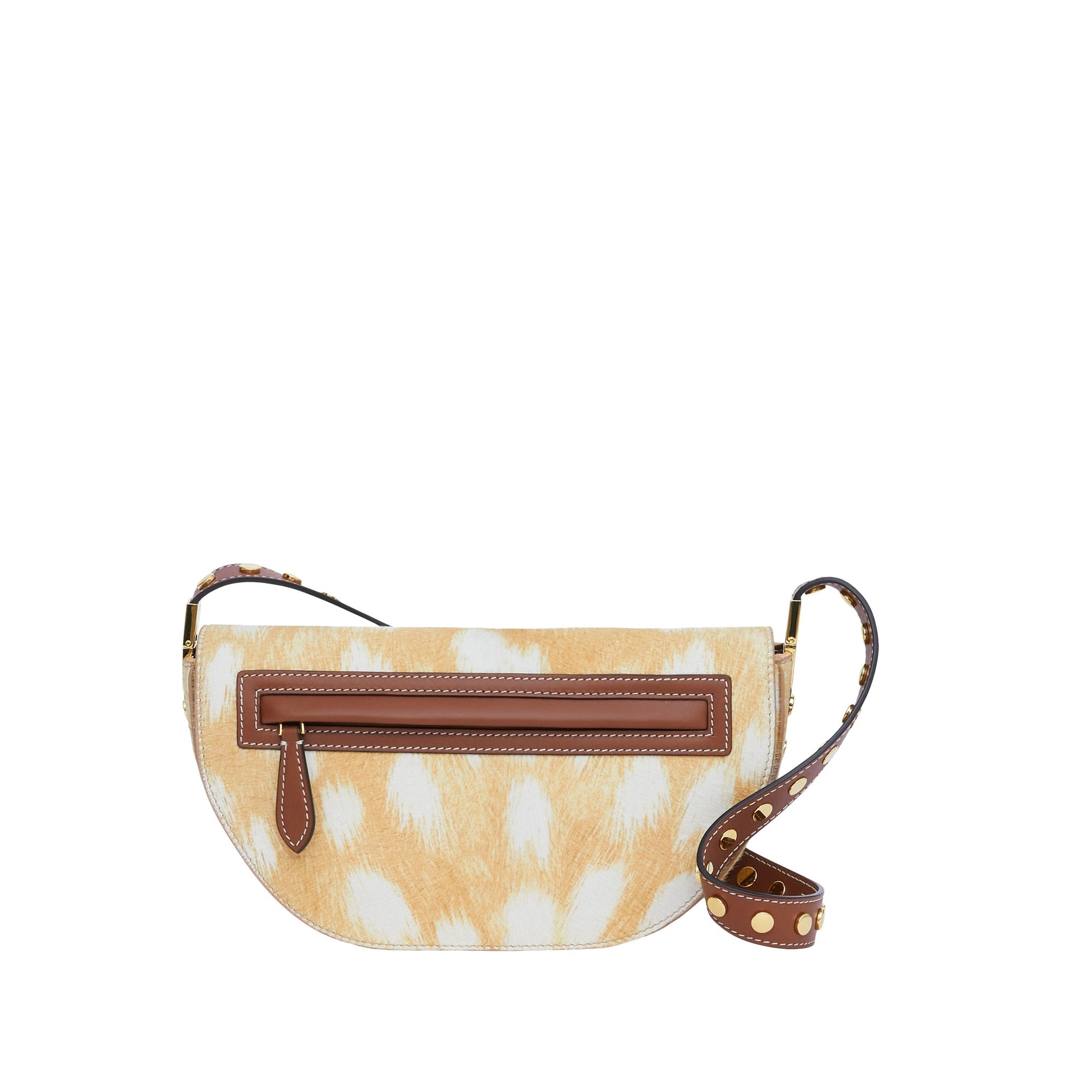 Petit sac Olympia en poil de veau à imprimé daim - Beige