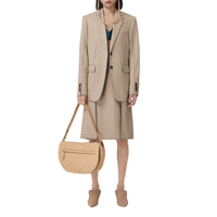 Sac Olympia extra-large en cuir d'agneau plongé - Cool Beige