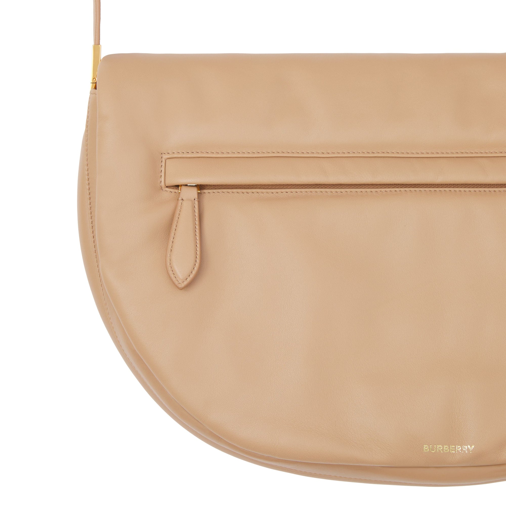 Sac Olympia extra-large en cuir d'agneau plongé - Cool Beige