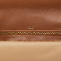 Sac Olympia extra-large en cuir d'agneau plongé - Cool Beige