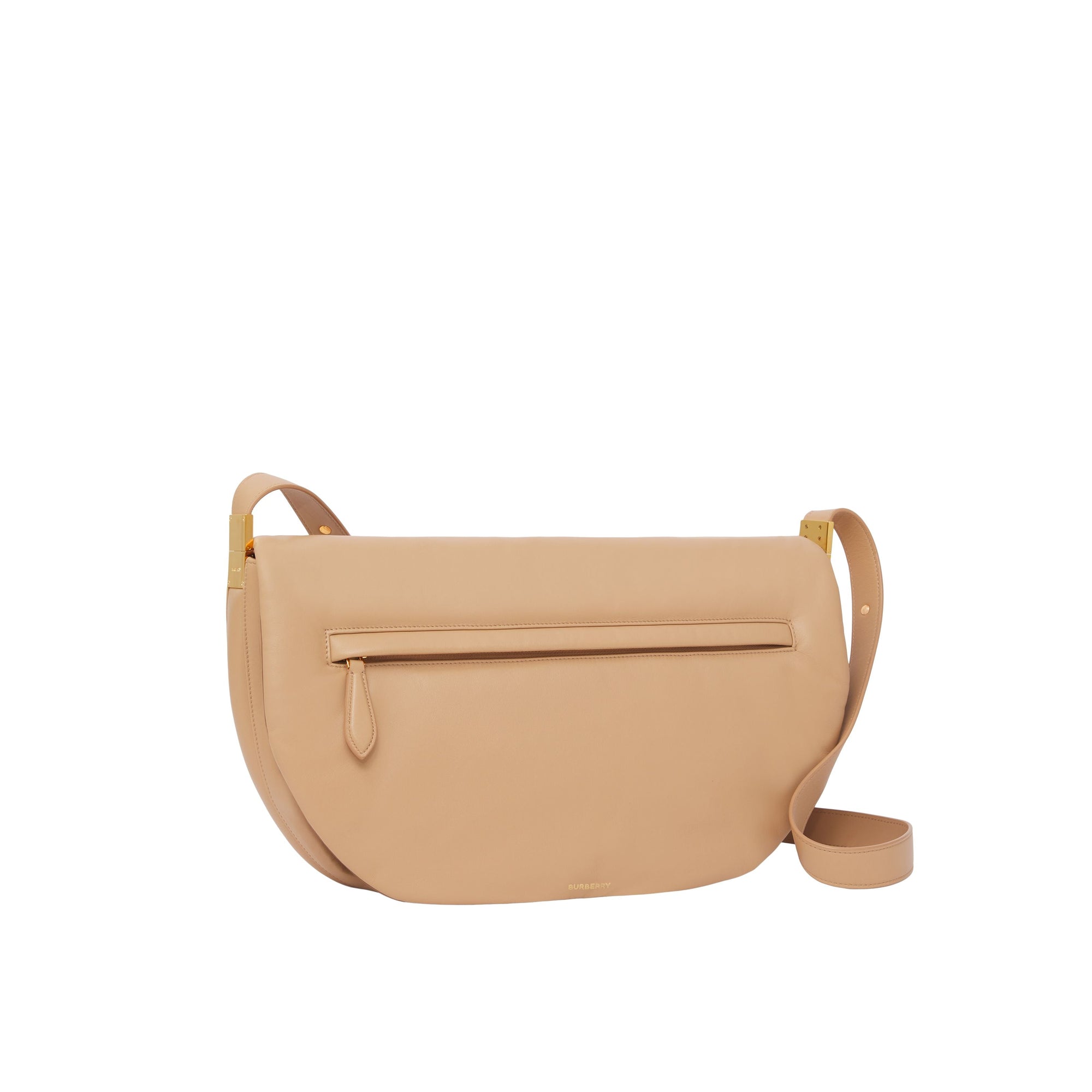 Sac Olympia extra-large en cuir d'agneau plongé - Cool Beige