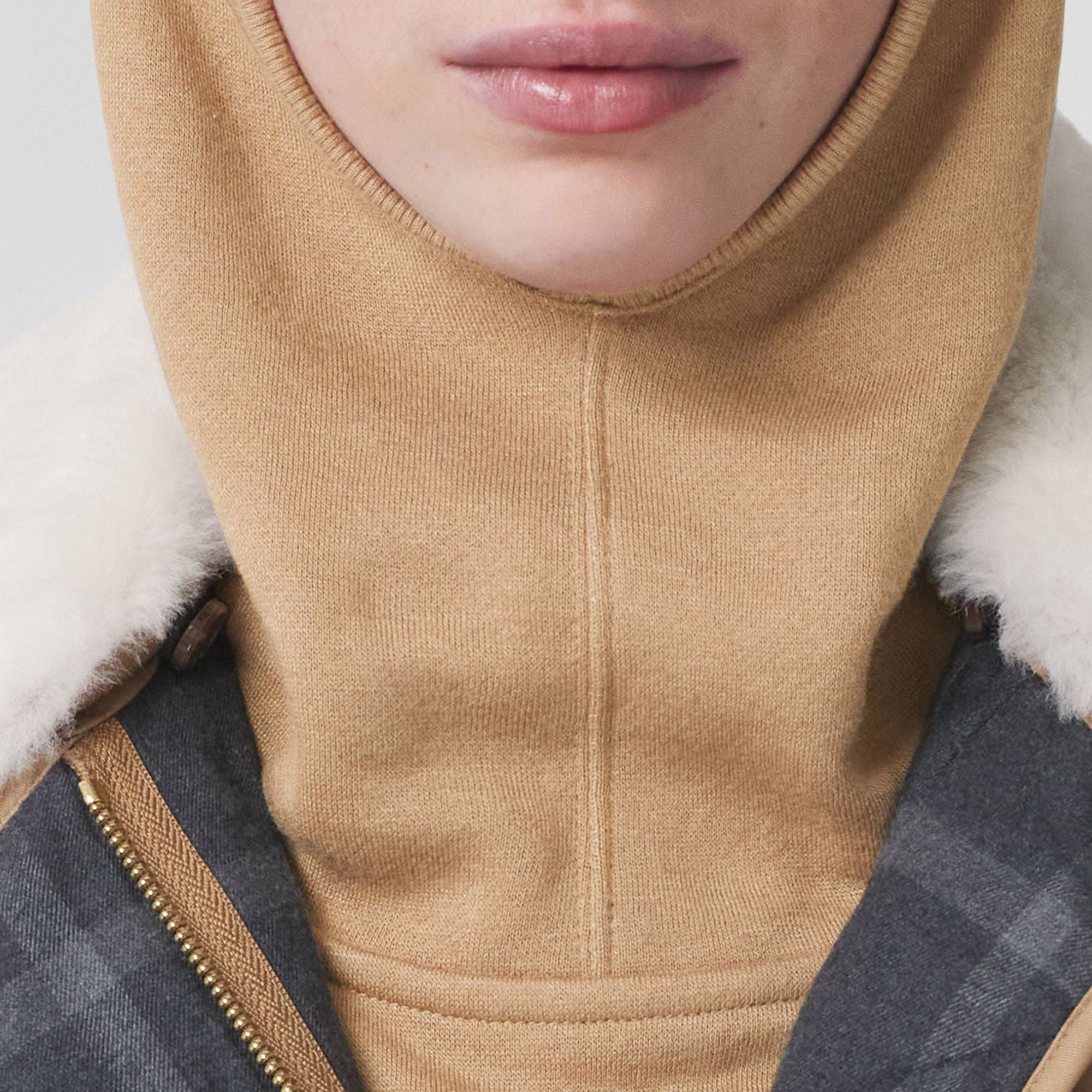 Cagoule en jersey de coton avec logo - Camel