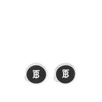Boutons de manchette plaqués palladium Monogram - Palladio & Black