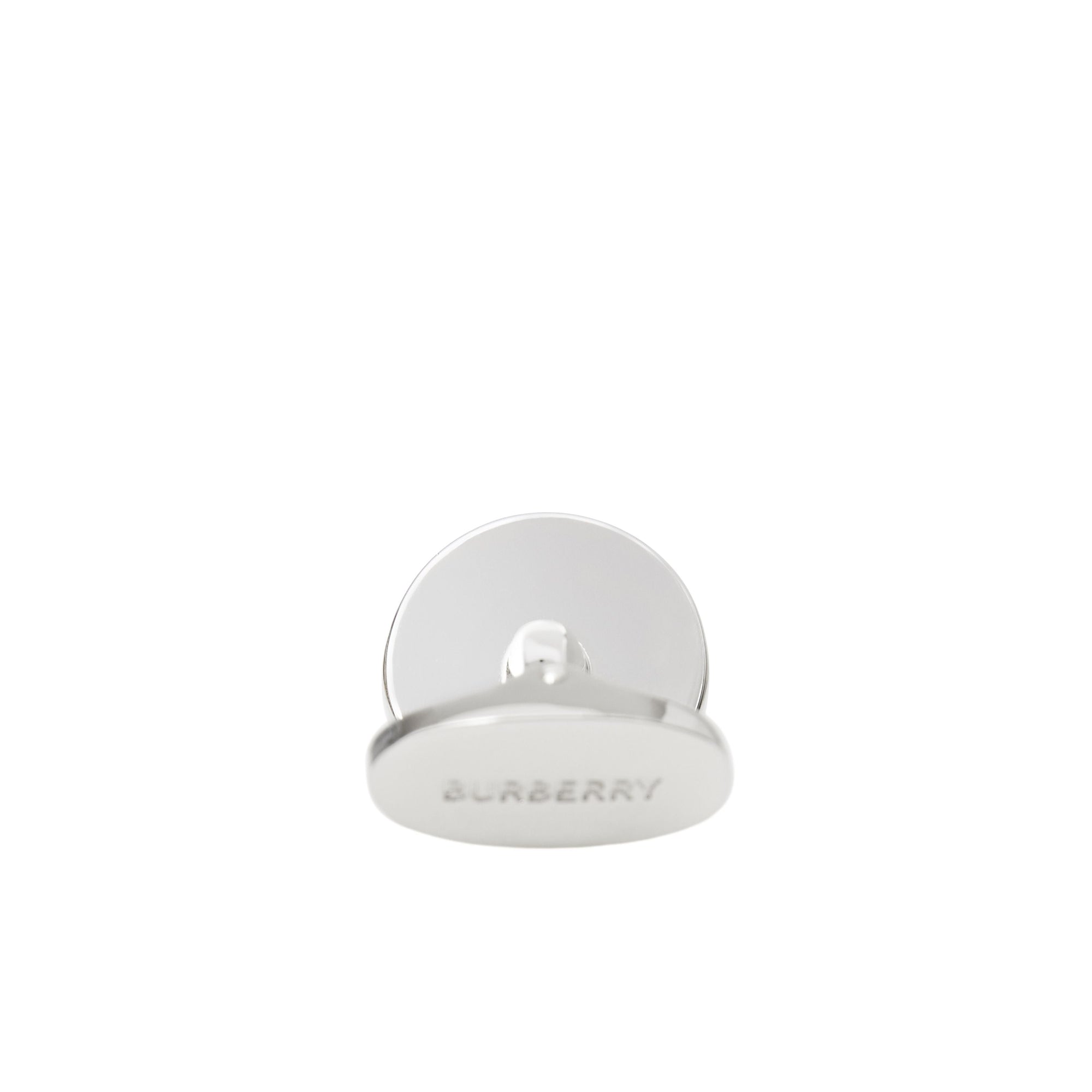 Boutons de manchette plaqués palladium Monogram - Palladio & Black