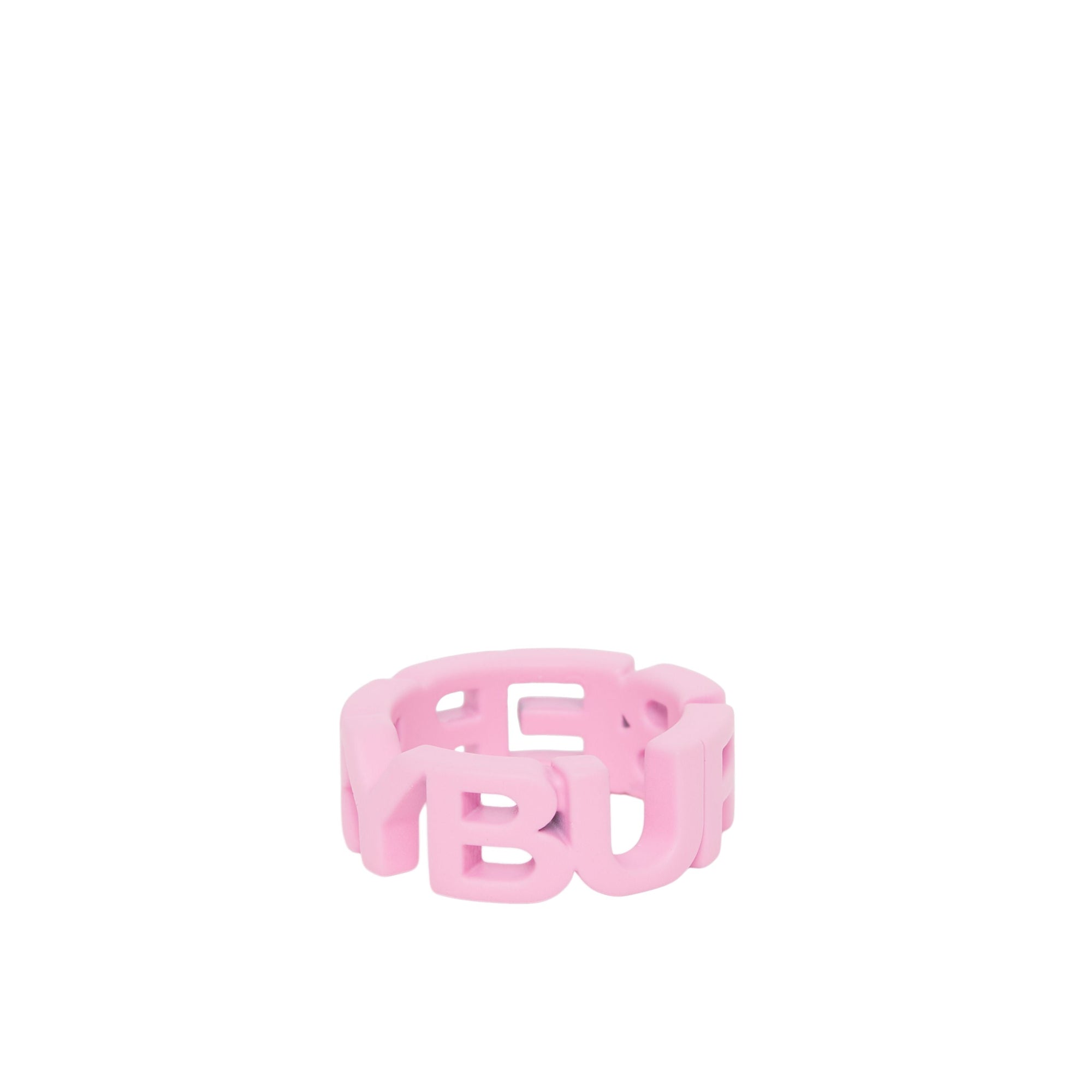 Bague à logo vernie - Primrose Pink