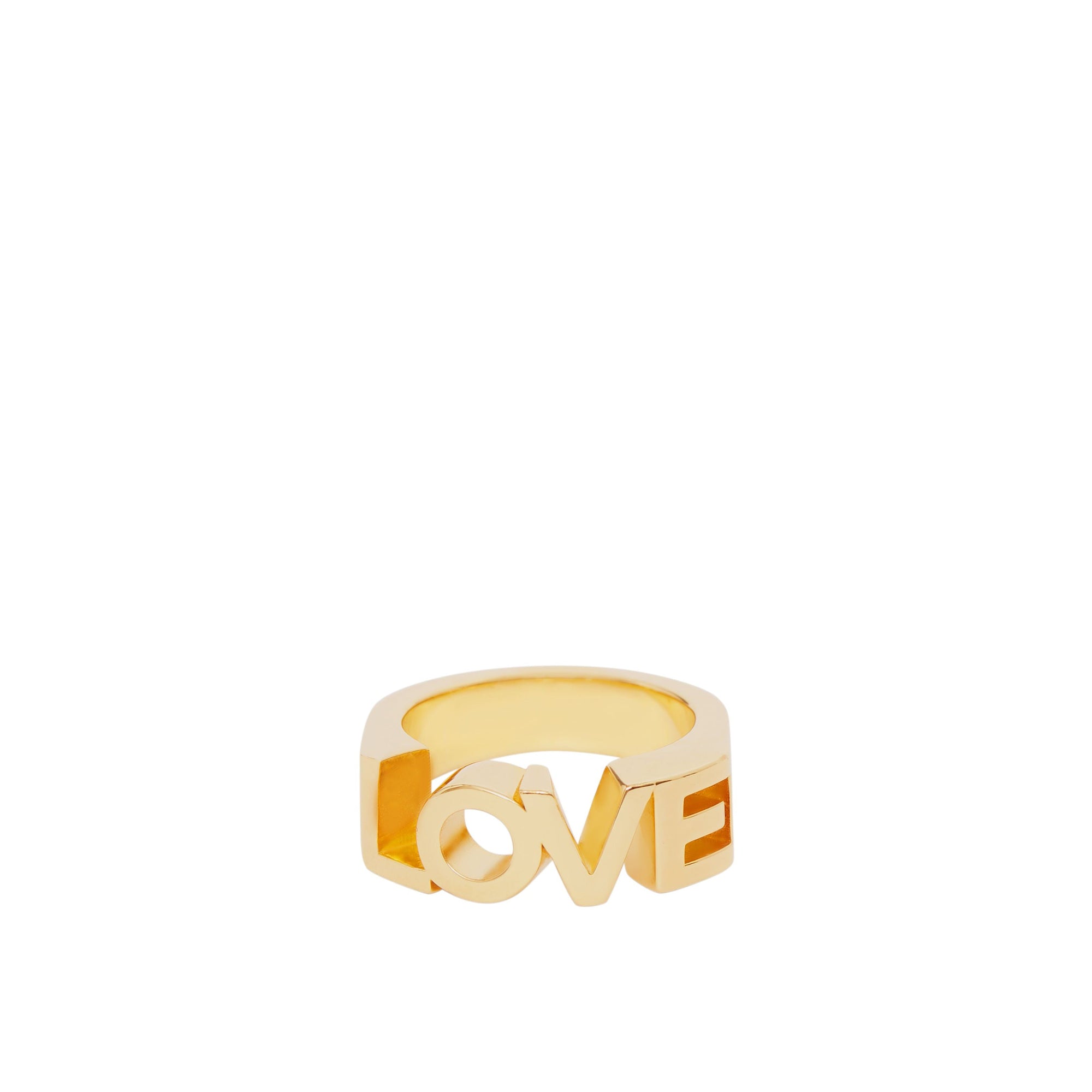Bague plaquée or avec Love - Light Gold