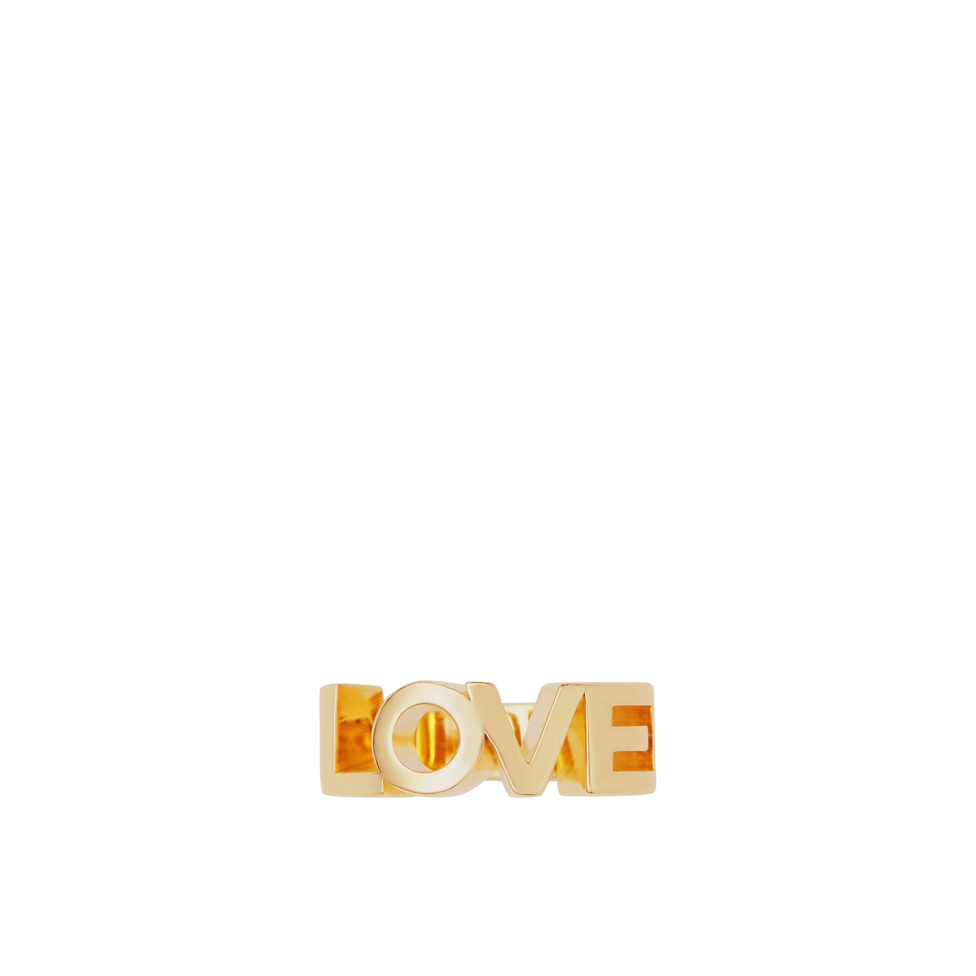 Bague plaquée or avec Love - Light Gold