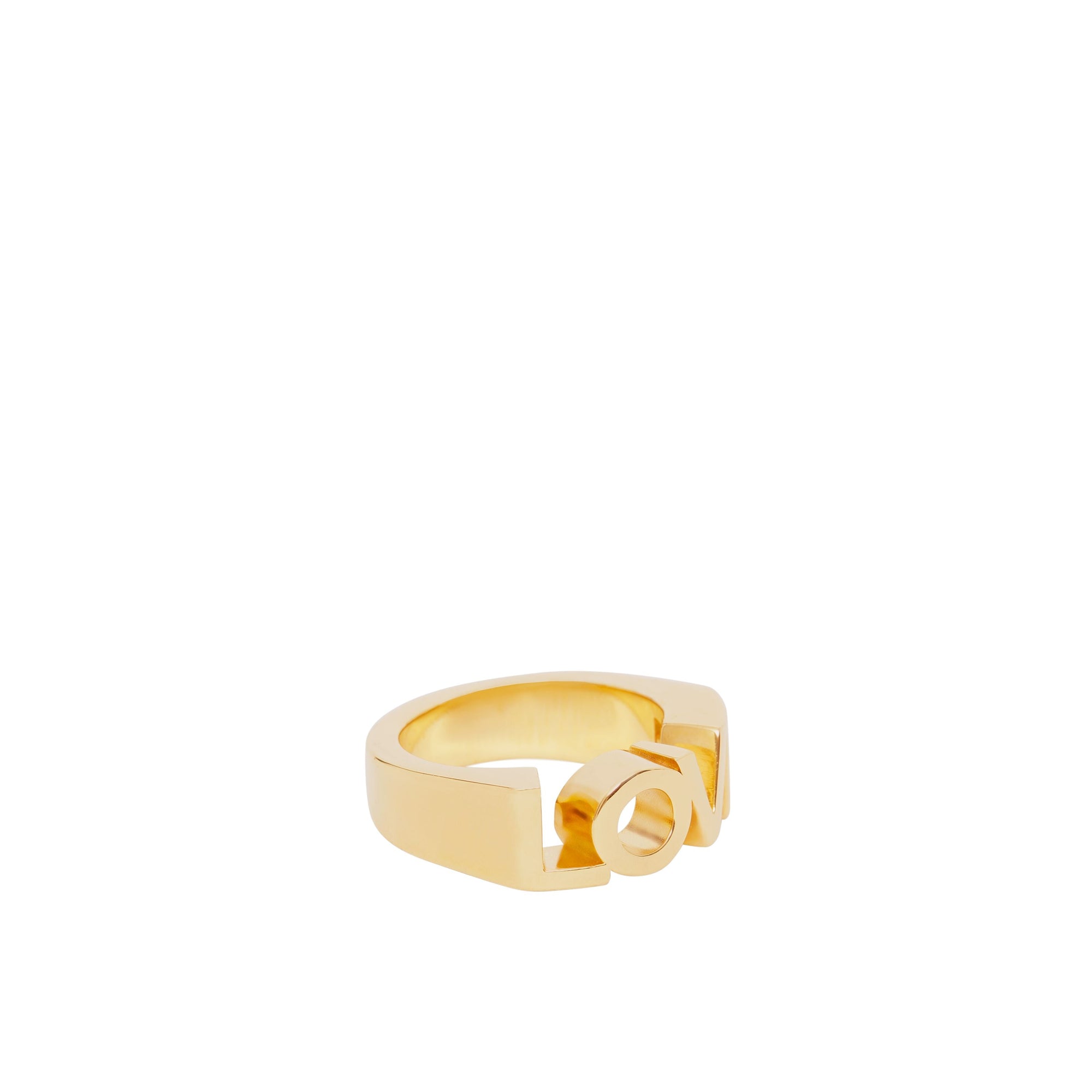 Bague plaquée or avec Love - Light Gold