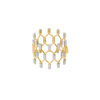 Bracelet filet plaqué or et palladium - Gold & Palladio