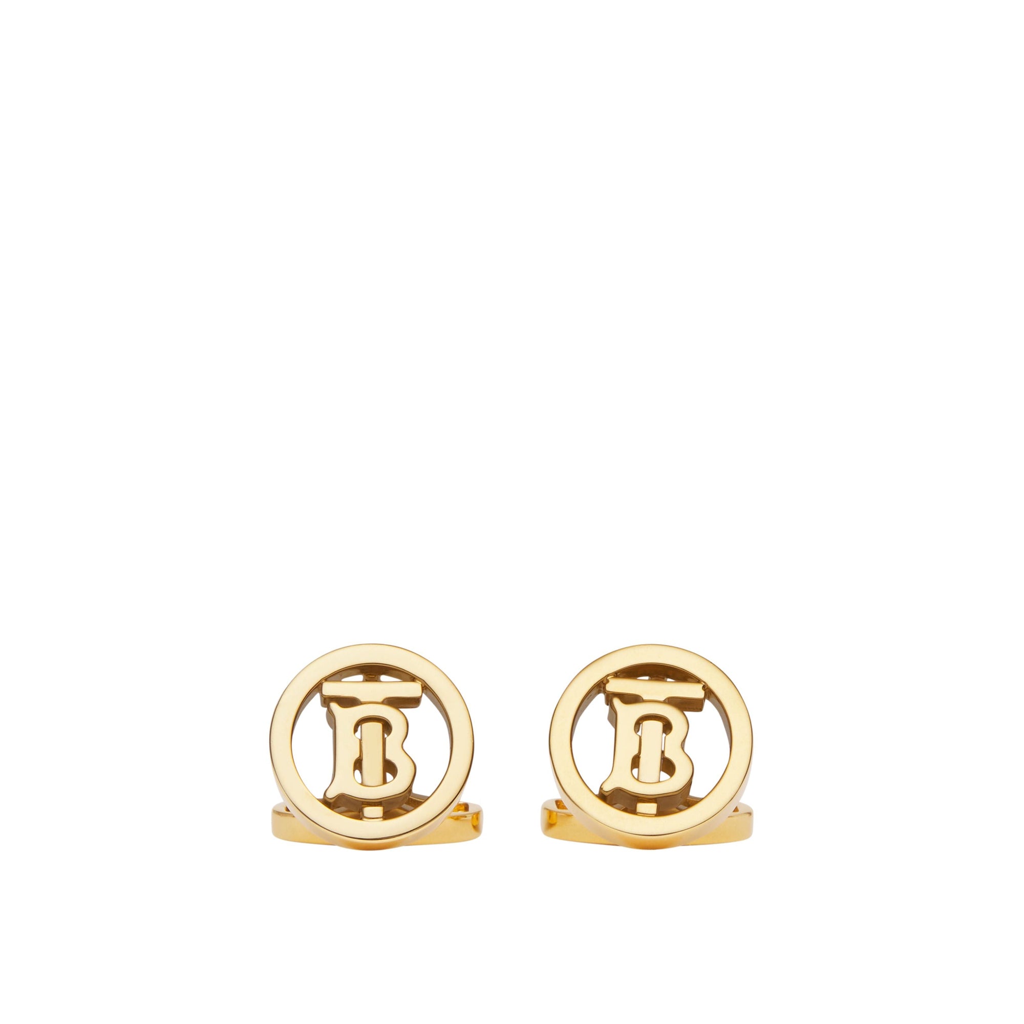 Boutons de manchette Monogram plaqués or - Light Gold