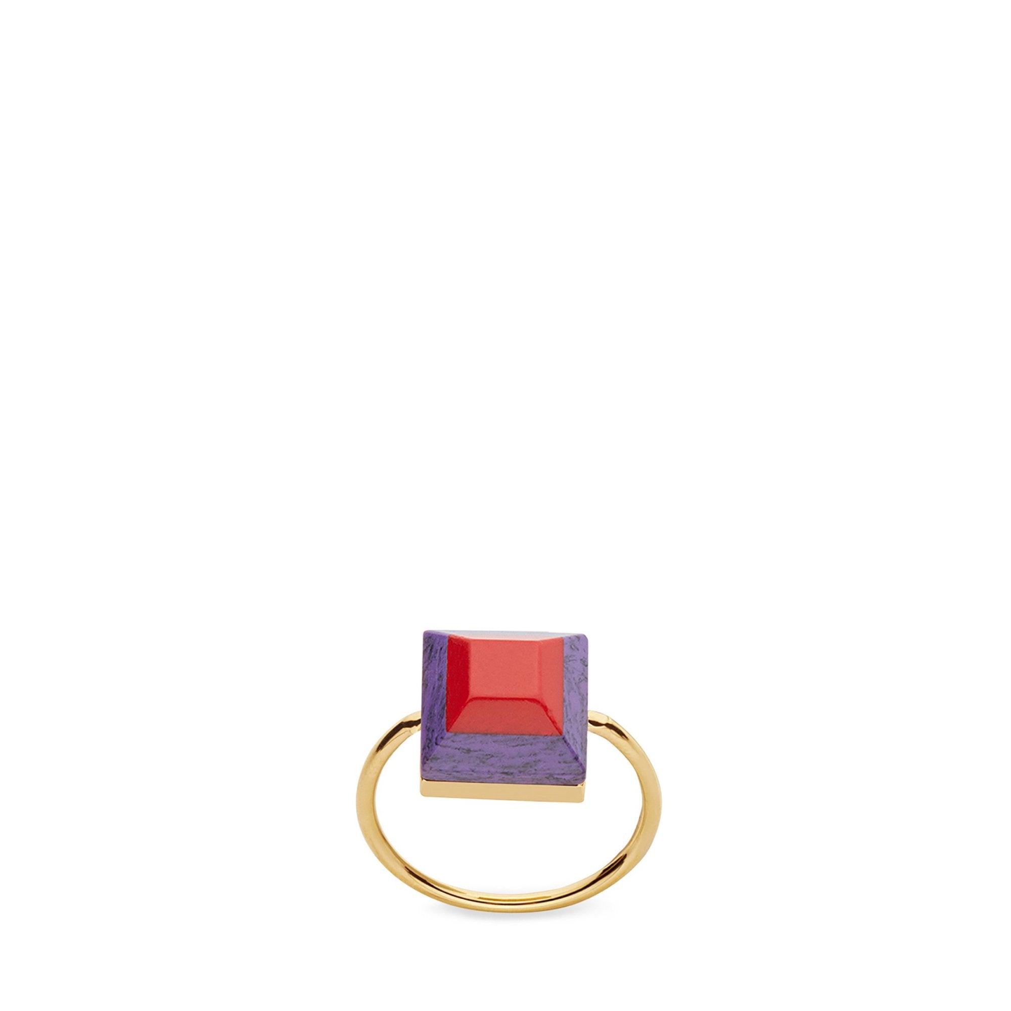 Bague Rainbow - Violet & Rouge