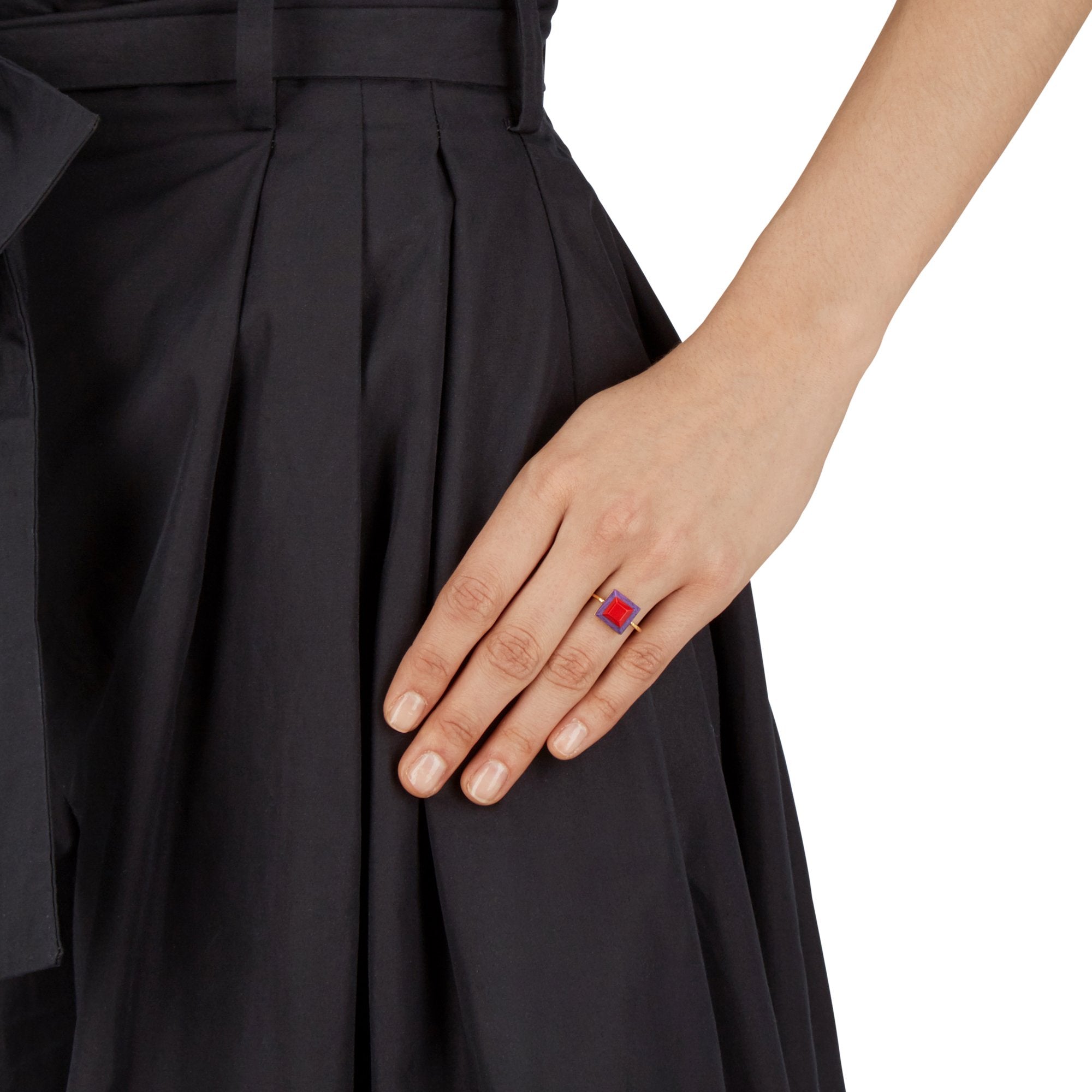 Bague Rainbow - Violet & Rouge