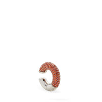 Grande mono boucle Fendioops - Argent & Orange