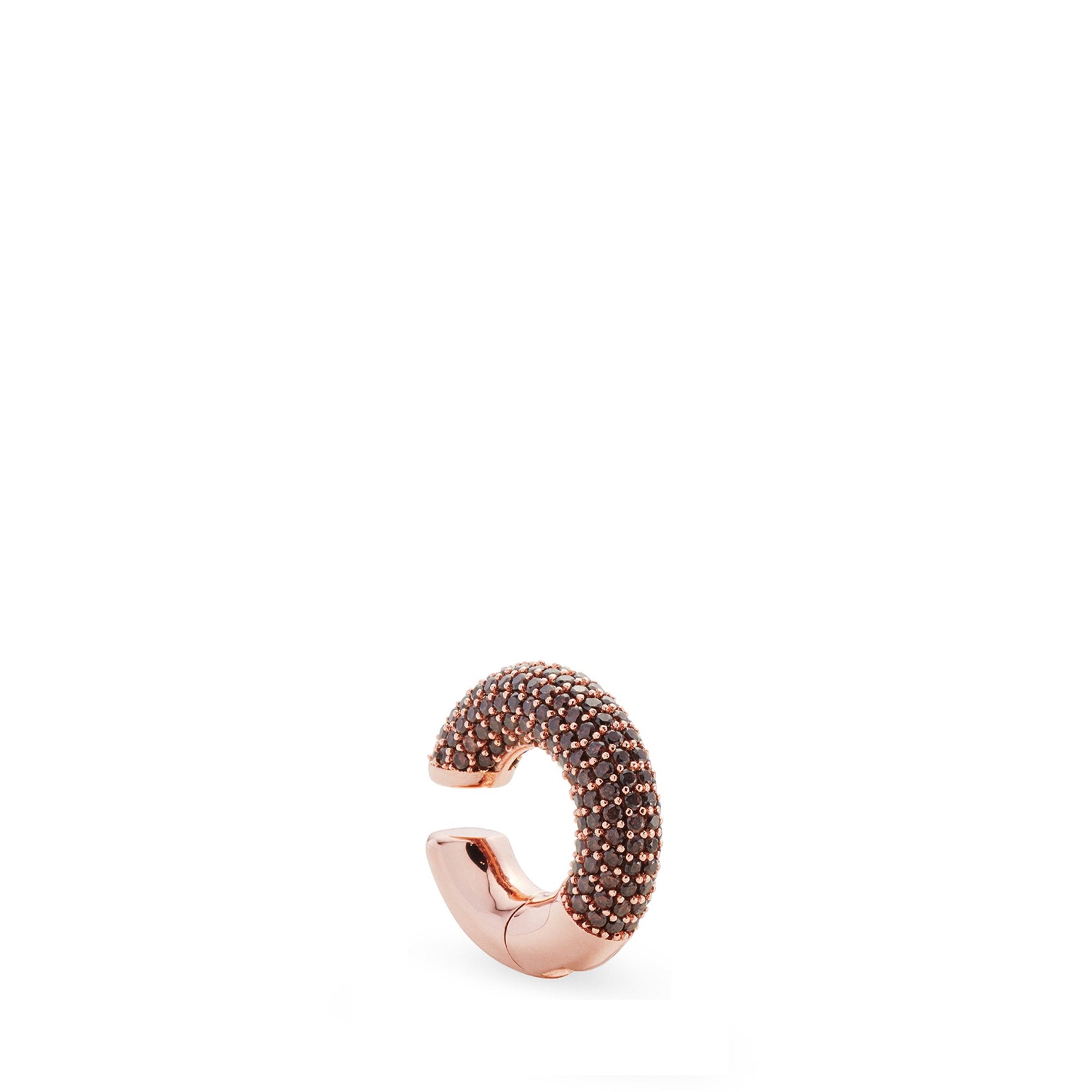 Grande mono boucle Fendioops - Or Rosée & Marron